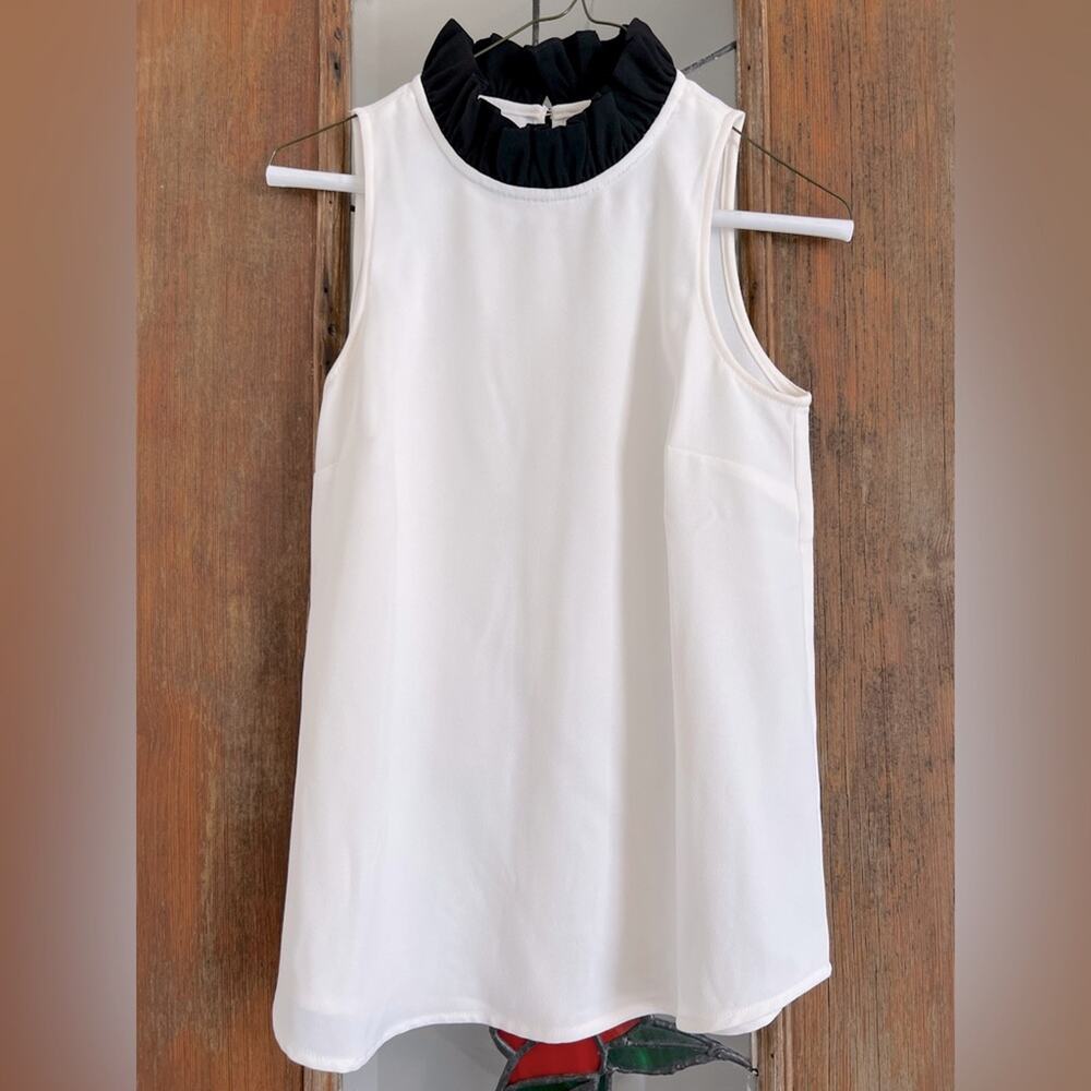 J. Crew Mock Turtle Neck Sleeveless Blouse